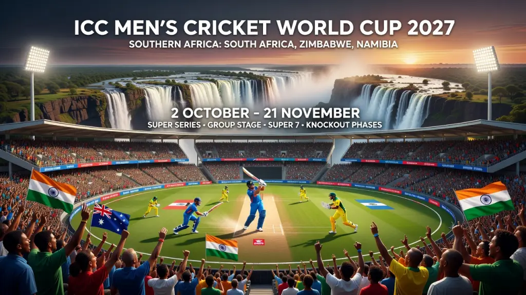 Cricket World Cup Dates Confirmed for Southern Africa 2027